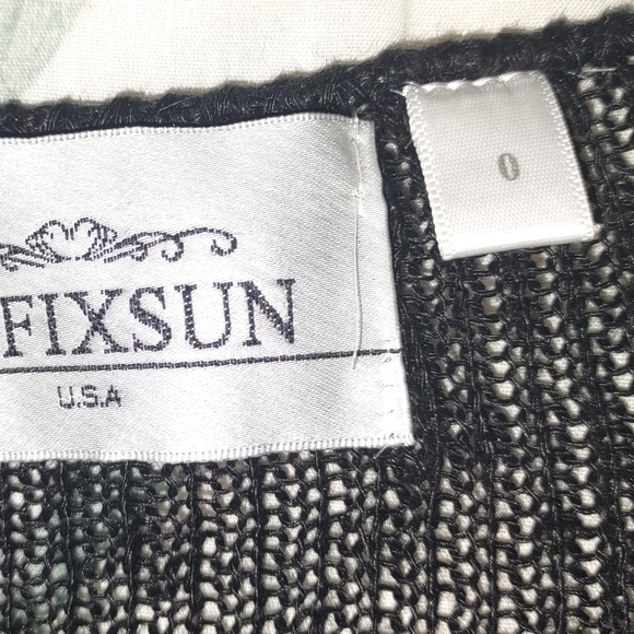 "La. Fix Sun" black Knit Sweater, Sheer, size O, NWOT - Picture 7 of 7